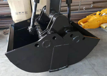 Bucket Clamshell Hidrolik Kuat Untuk Excavator, Wheel Excavator Backhoe Clam Bucket
