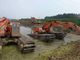 Komponen Hidrolik Excavator Ponton Atas Amfibi Tahan Lama Dengan Rantai Track