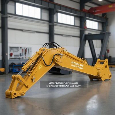Lengan Boom Excavator Panjang Tengah 2300mm Menawarkan Lengan Sepanjang 7500mm Kekuatan Luluh 345MPa Direkayasa untuk Alat Berat