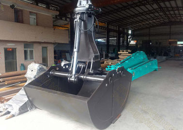 Kobelco SK380 Excavator Grab Attachment 3.0 Cum Bucket Kapasitas Worm Rotating