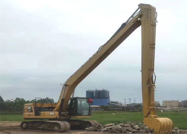 CAT320C 18m Panjang Mencapai Boom Excavator Untuk Pekerjaan Pengerukan / Mengeruk Sungai