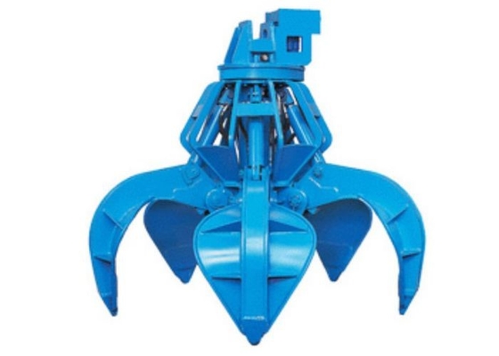 Excavator Rotating Orange Peel Grab Bucket Dengan Kinerja Tinggi 5pcs Silinder Hidraulik