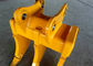 Yellow Multi Ripper Bucket Three Shank Leg Komatsu PC200 Tujuan Recyling Material