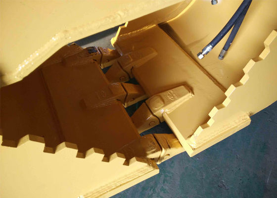 Excavator rotating rock grapple (pengangkut batu berputar)