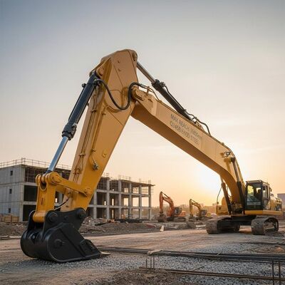 Tinggi Jangkauan Maksimum 16800mm Lengan Dipper Excavator Dibangun Menggunakan Baja Q345B Q690D Menawarkan Kinerja dalam Proyek Konstruksi